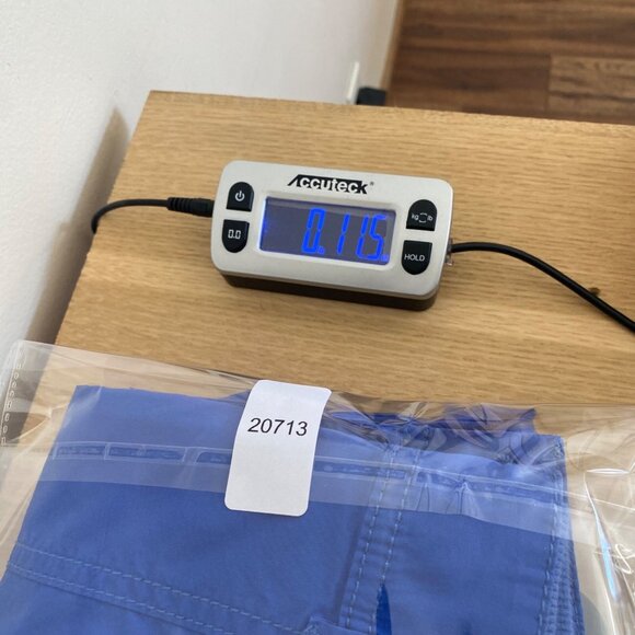 Chicos Pants Womens 1 US 8 Blue Crop Leg Stretch Utility Pockets Contrast Stitch - Picture 12 of 12